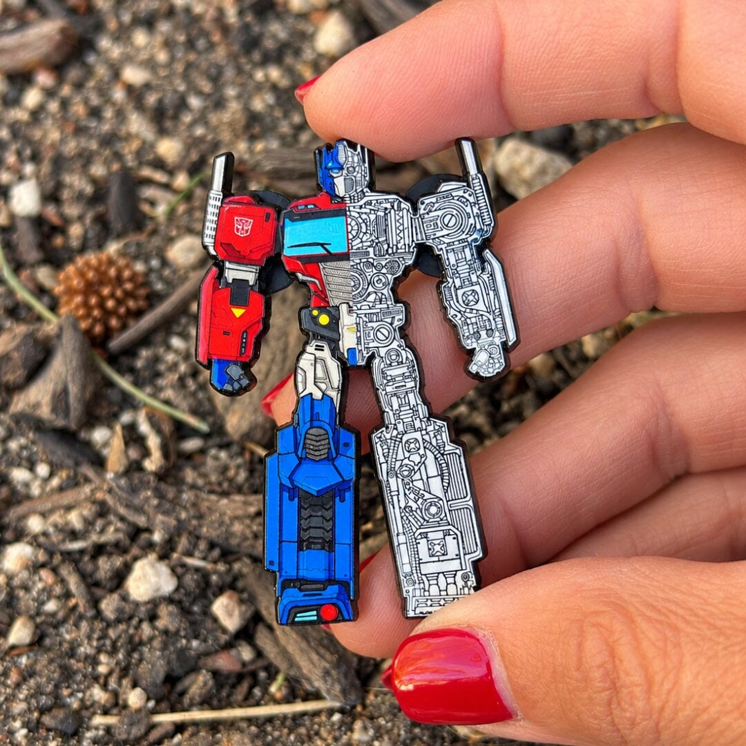 optimus prime xray enamel pin by han cholo