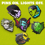 Frankenstein Enamel Pin - Glow in the Dark Enamel Pin Universal Monsters 