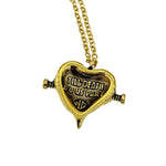 till death do us part heart necklace