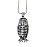 Big Bobo Owl Necklace pm necklaces Precious Metals Sterling Silver 