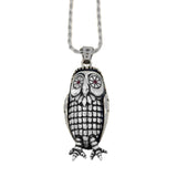 Big Bobo Owl Necklace pm necklaces Precious Metals Sterling Silver 