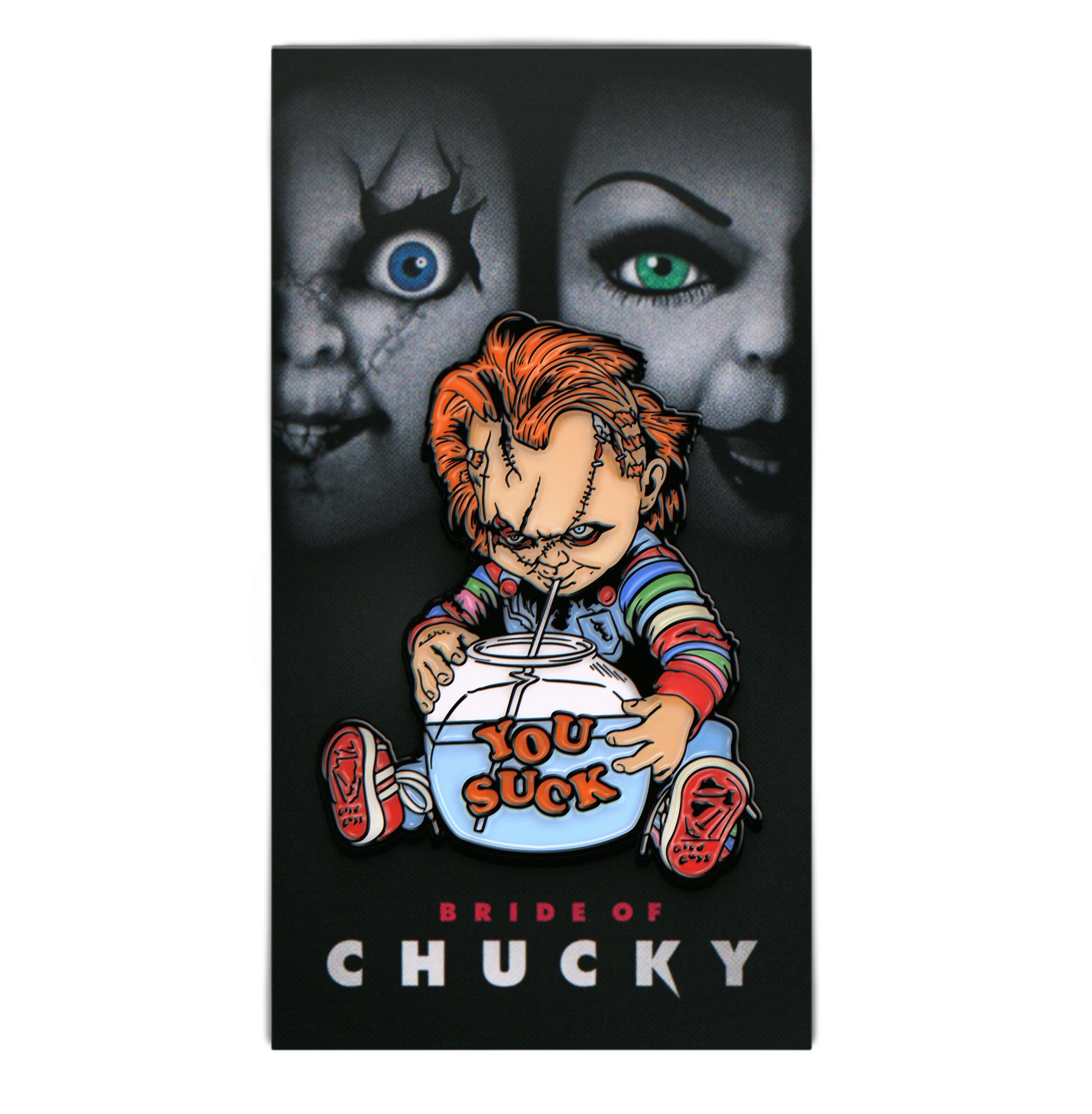 You suck chucky enamel pin, chucky collectors item