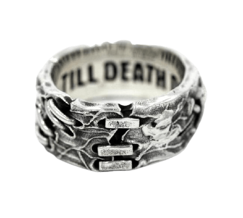 His Till Death Do Us Part Ring ss rings Universal Monsters Silver 10 