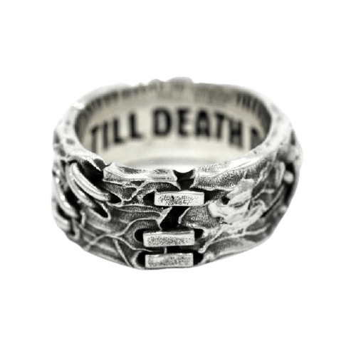 His Till Death Do Us Part Ring ss rings Universal Monsters Silver 10 