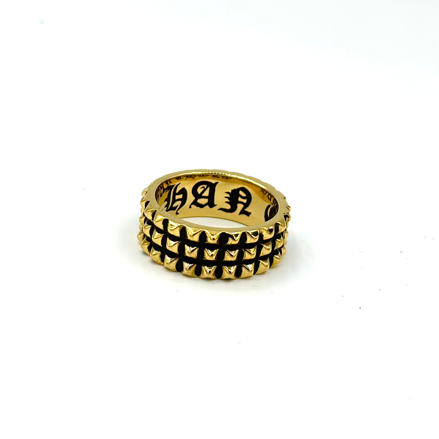 3 Row Spike Ring pm rings Precious Metals 