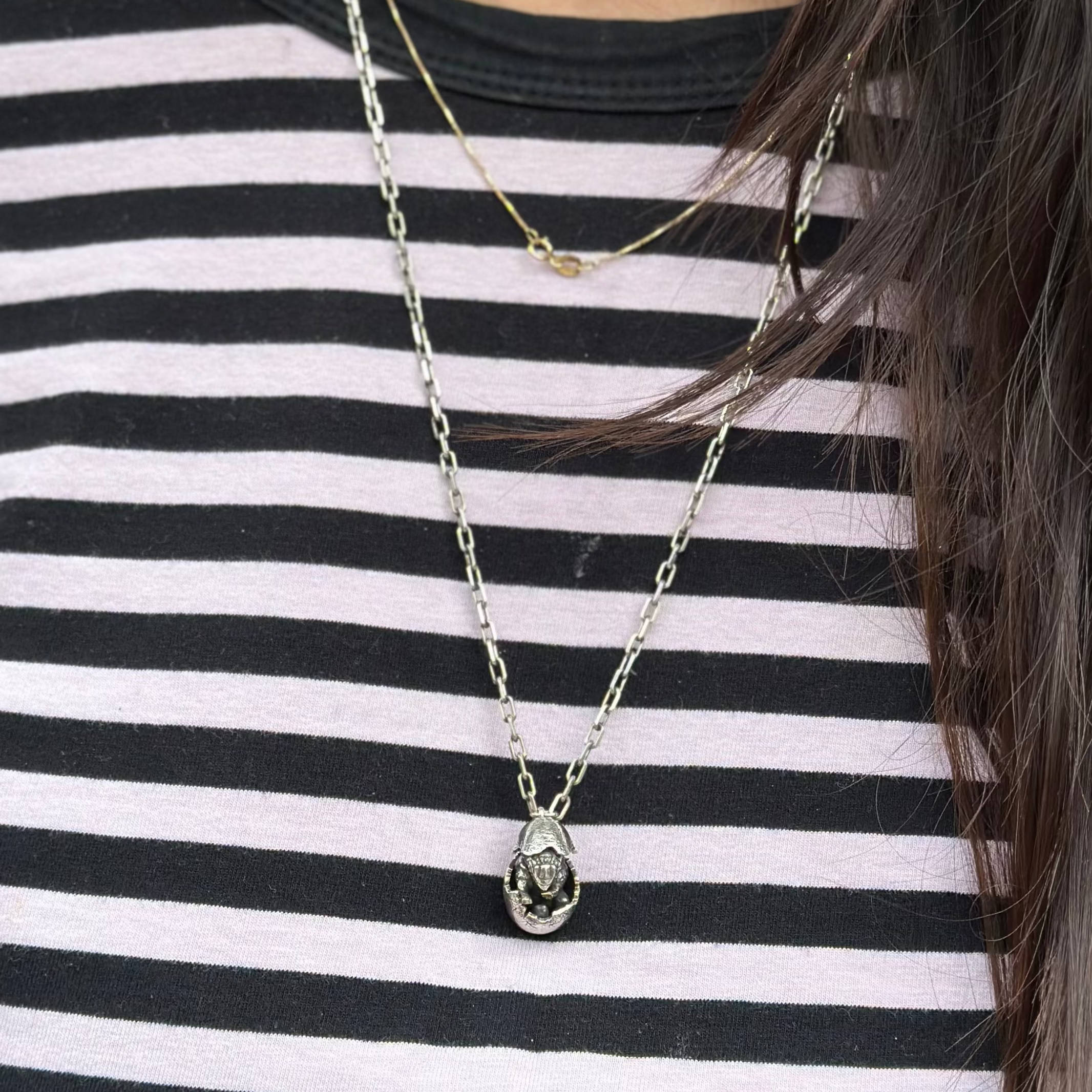 Jurassic Park Dino Egg Necklace - Ankylosaurus pm necklaces Jurassic Park 