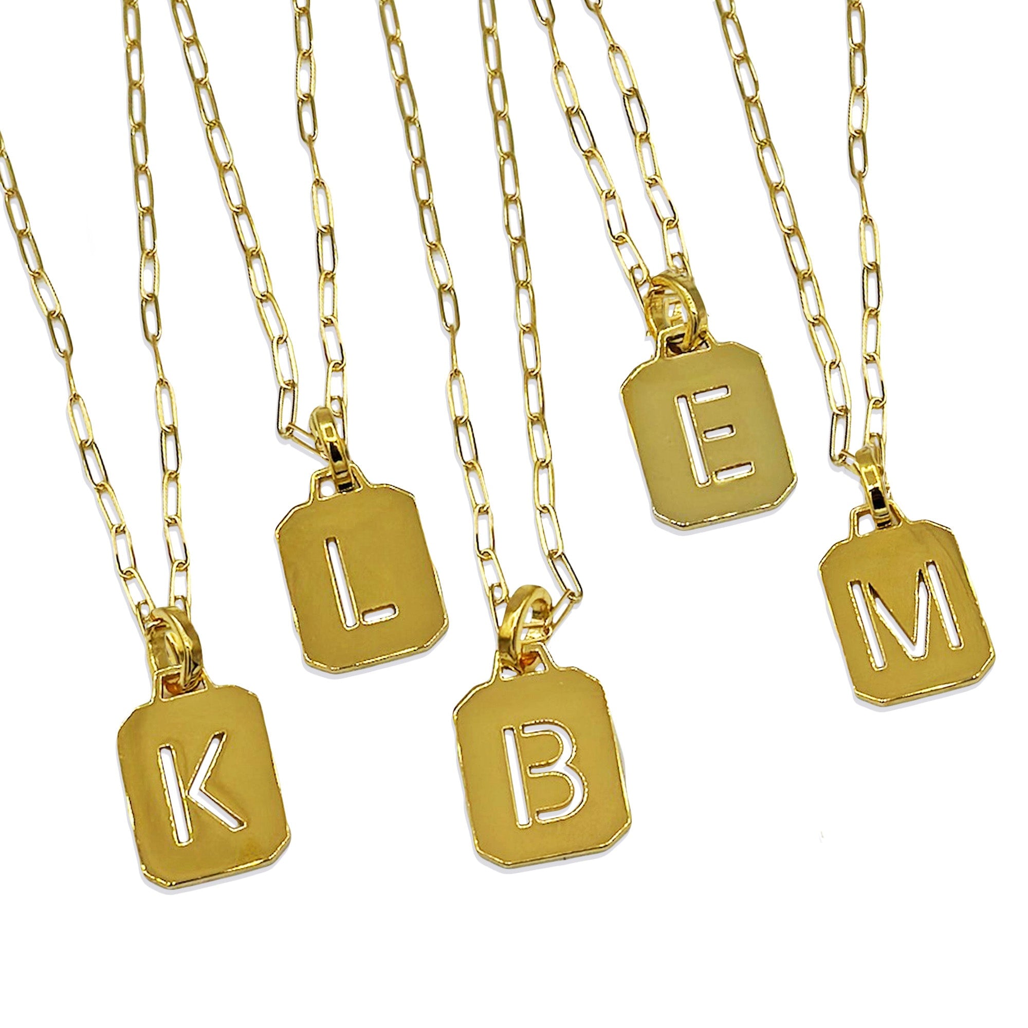 letter necklace, initial necklace