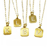 letter necklace, initial necklace