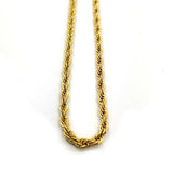 up close view of the 2MM Stainless Steel Rope Chain from the han cholo jewelry collection