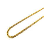 right view of the 2MM Stainless Steel Rope Chain from the han cholo jewelry collection