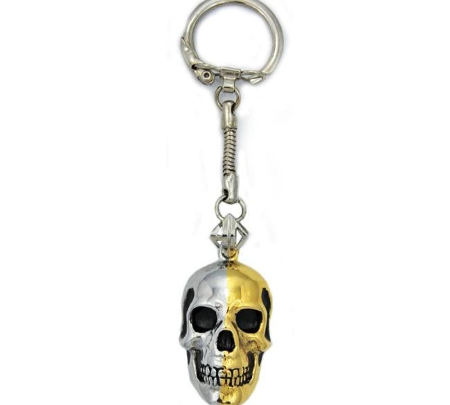 2-Tone Skull Keychain