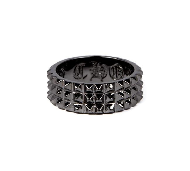 3 Row Spike Ring, Spike Ring, punk ring, rock ring, classy ring, han cholo ring, mens wedding band