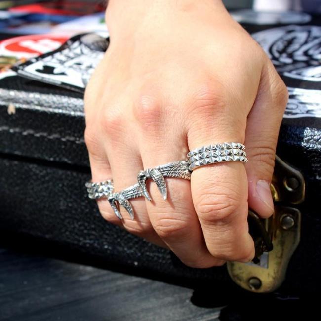 3 Row Spike Ring Pm Rings