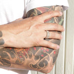 3 Row Spike Ring, Spike Ring, punk ring, rock ring, classy ring, han cholo ring, mens wedding band