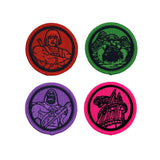 castle grayskull patch, he-man patch, skeletor patch, snake mountain patch, motu patches, motu merch