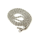 3Mm Stainless Steel Rope Chain Silver Ss Necklaces