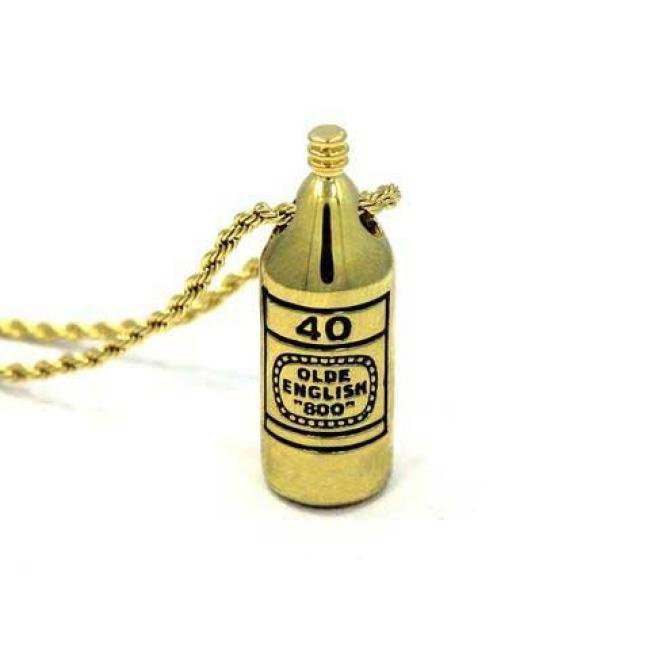 40 Oz Pendant, 40 oz of freedom, 40 oz, olde english 800, han cholo jewelry