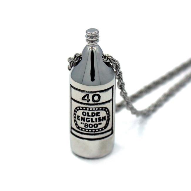 40 Oz Pendant, 40 oz of freedom, 40 oz, olde english 800, han cholo jewelry