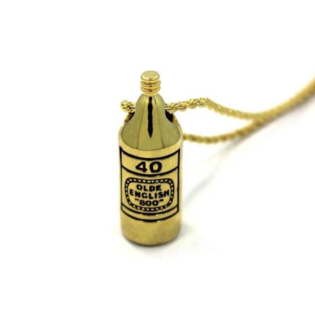 40 Oz Pendant, 40 oz of freedom, 40 oz, olde english 800, han cholo jewelry