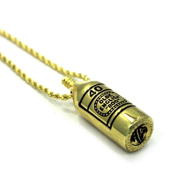 40 Oz Pendant, 40 oz of freedom, 40 oz, olde english 800, han cholo jewelry