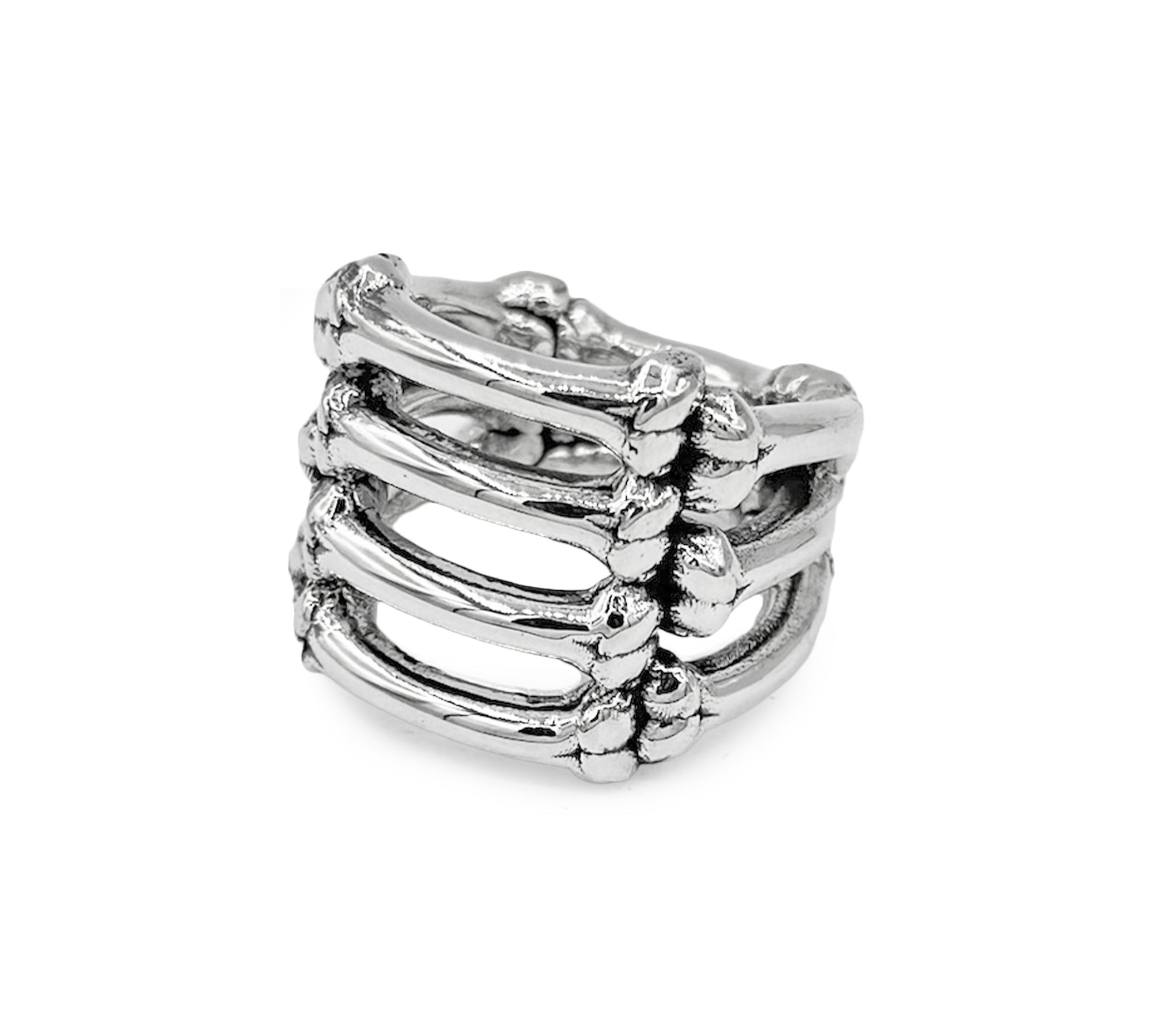 bone ring, stacked bone ring