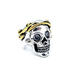 front of the Skull Of Zeus Ring in silver from the han cholo fantasy collection