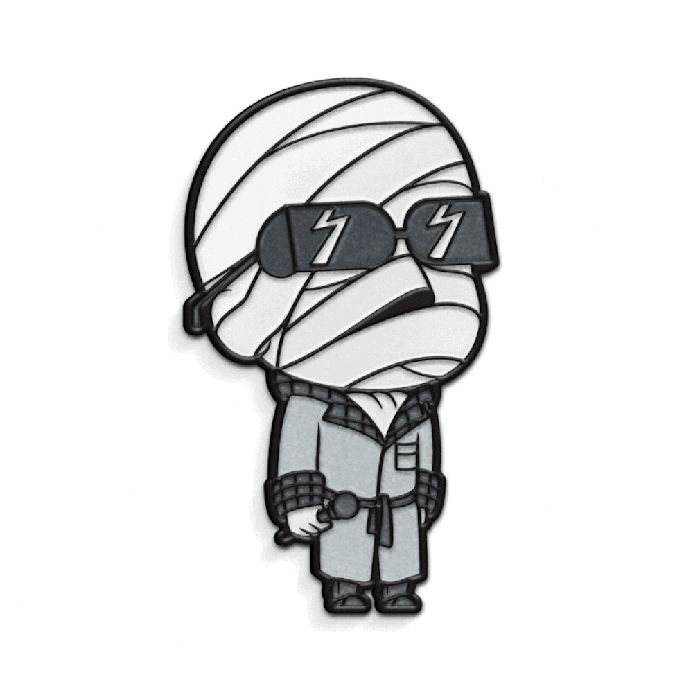 glow in the dark enamel pin, enamel pins, universal monsters, classic universal monsters, enamel pin