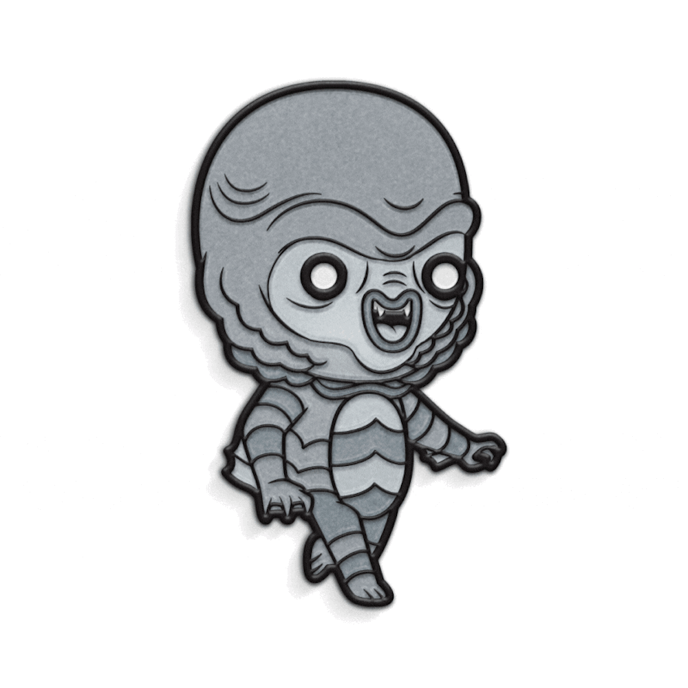 creature from the black lagoon, universal monsters, classic universal monsters, enamel pin