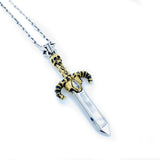 dagger of souls, skull necklace, sword neckace
