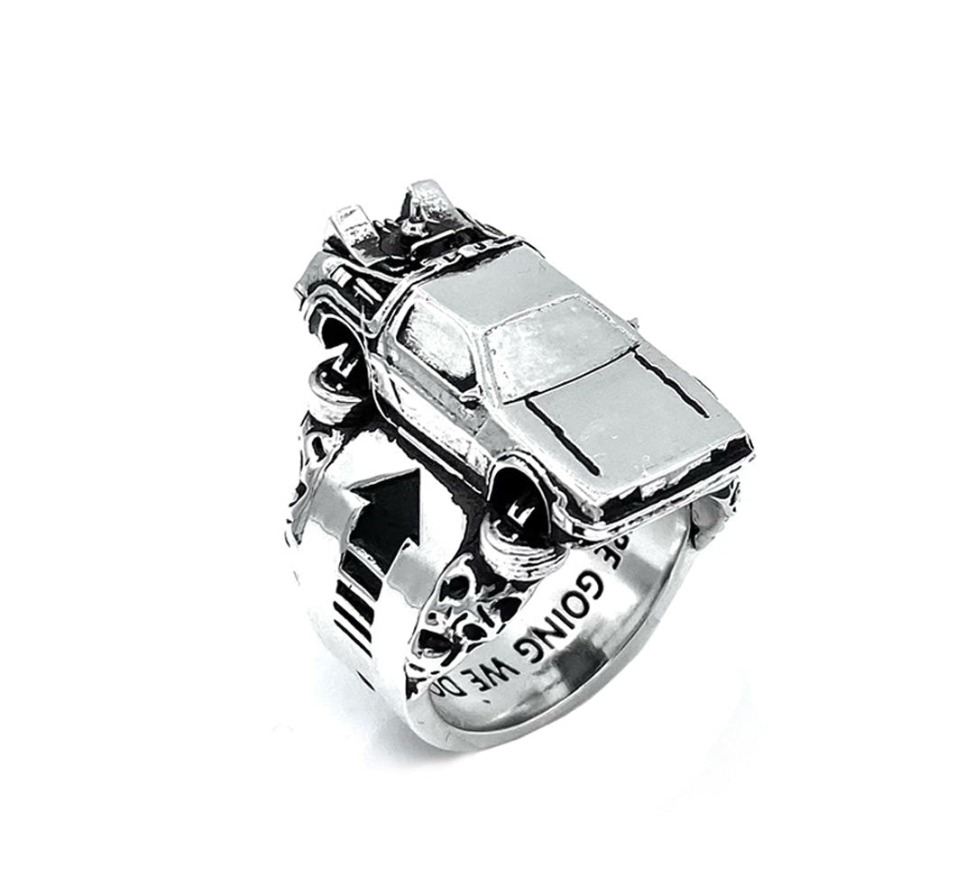 Ring modeled after Deloreon car