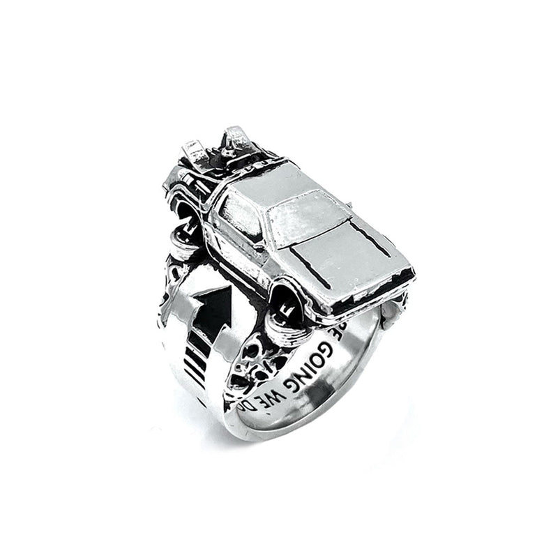Ring modeled after Deloreon car