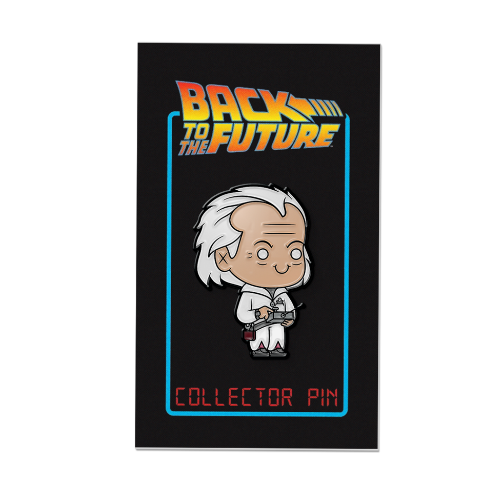back to the future, doc, doc enamel pin, doc bttf, back to the future merch