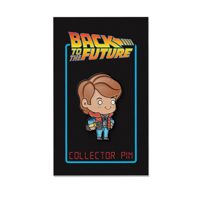 Marty enamel pin, back to the future, bttf, back to the future merch