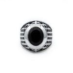 front of the Caged Class Ring in silver from the han cholo alien collection
