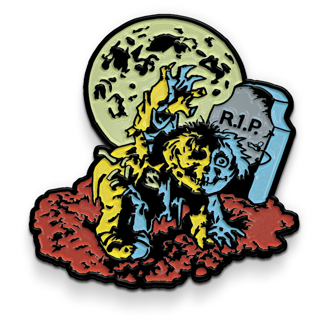 dead ted enamel pin garbage pail kids