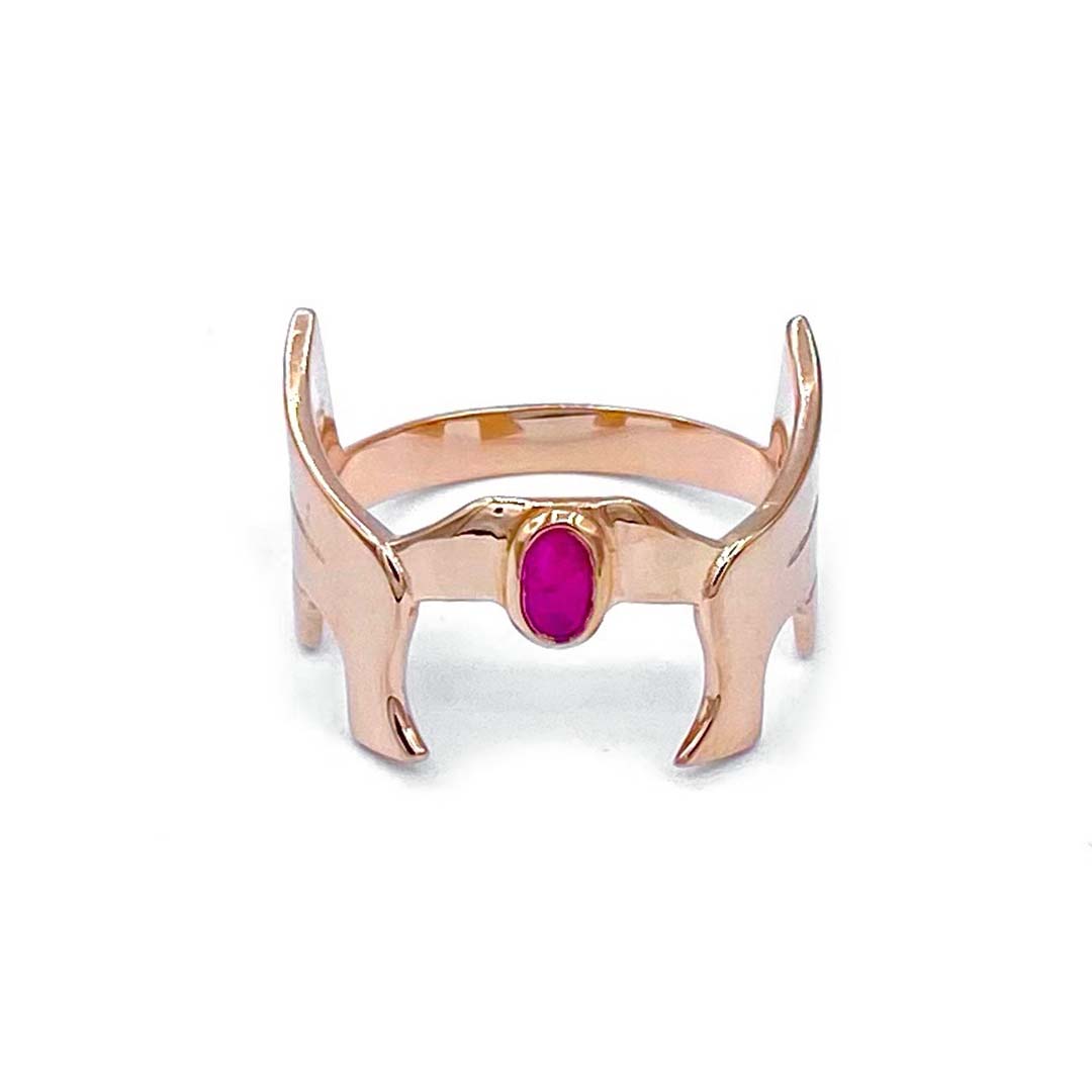 She-Ra Evolution Ring pm rings She-Ra POP 6 Rose Gold Red