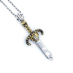 dagger of souls, skull necklace, sword neckace