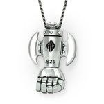 Rocket Fist Necklace pm necklaces Han Chogun Warrior Sterling Silver .925 
