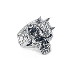skull ring, cool skull ring, sterling silver ring