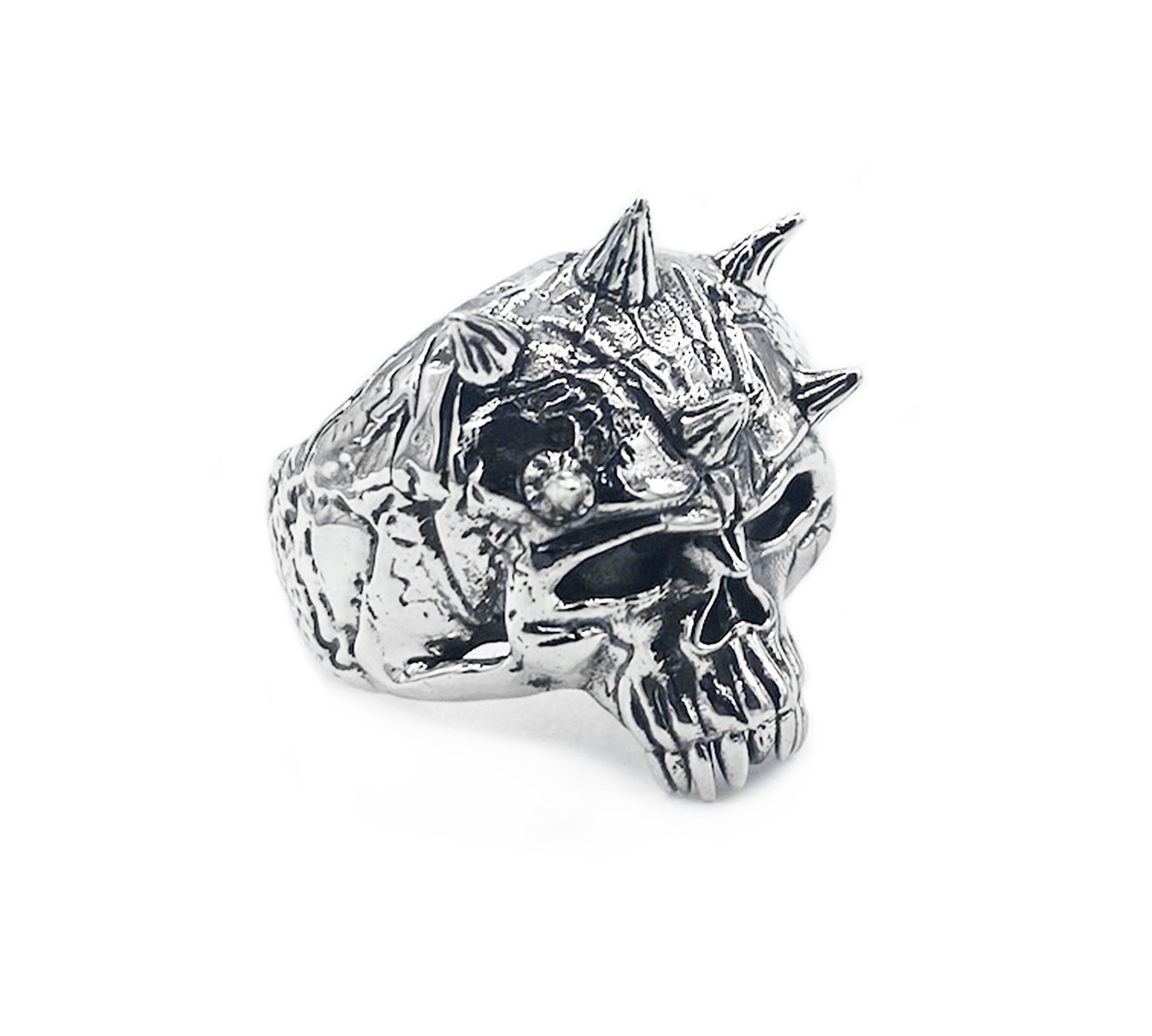 skull ring, cool skull ring, sterling silver ring