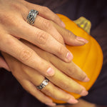 matching couple rings, matching silver rings