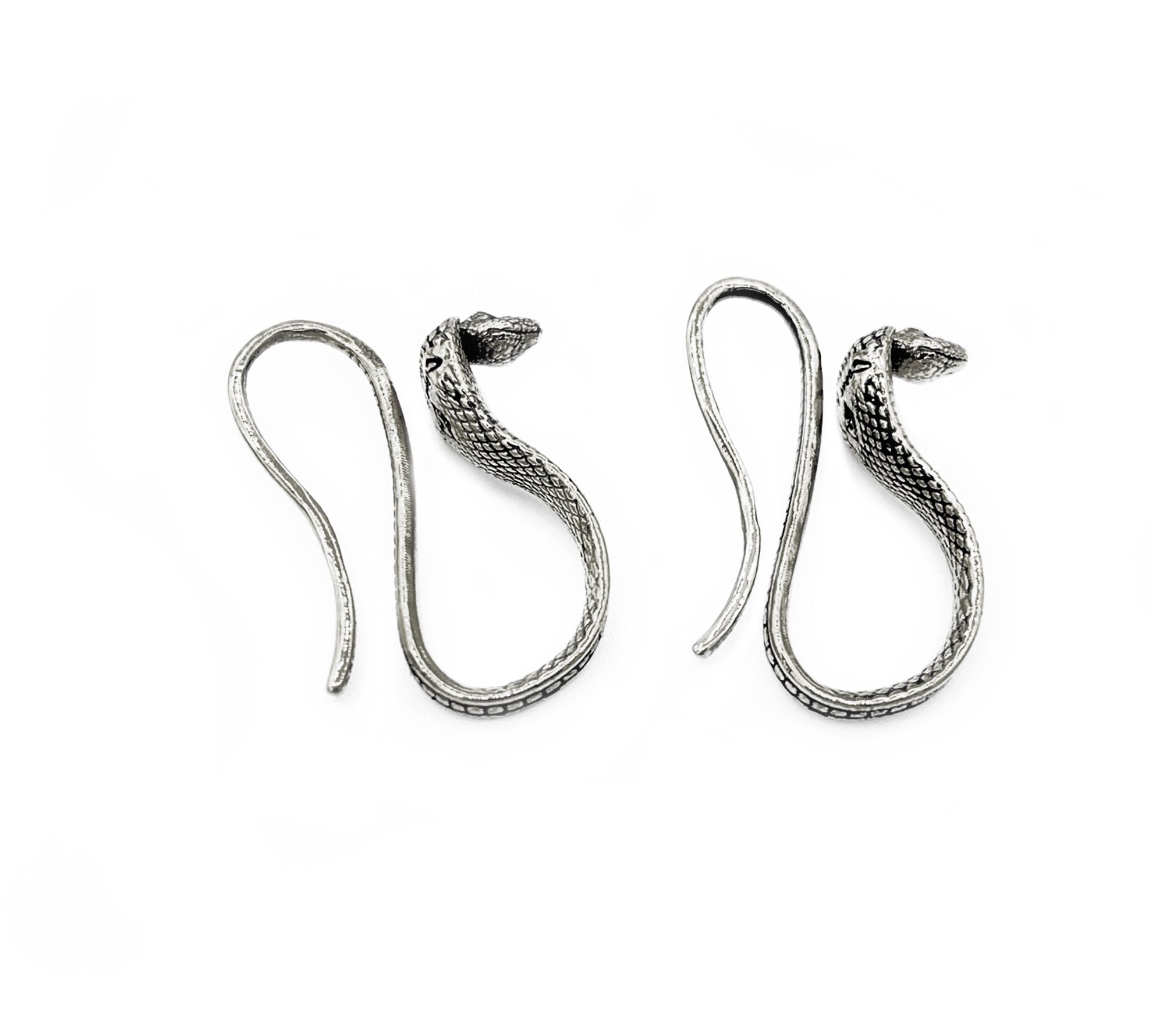 snake drop down earrings