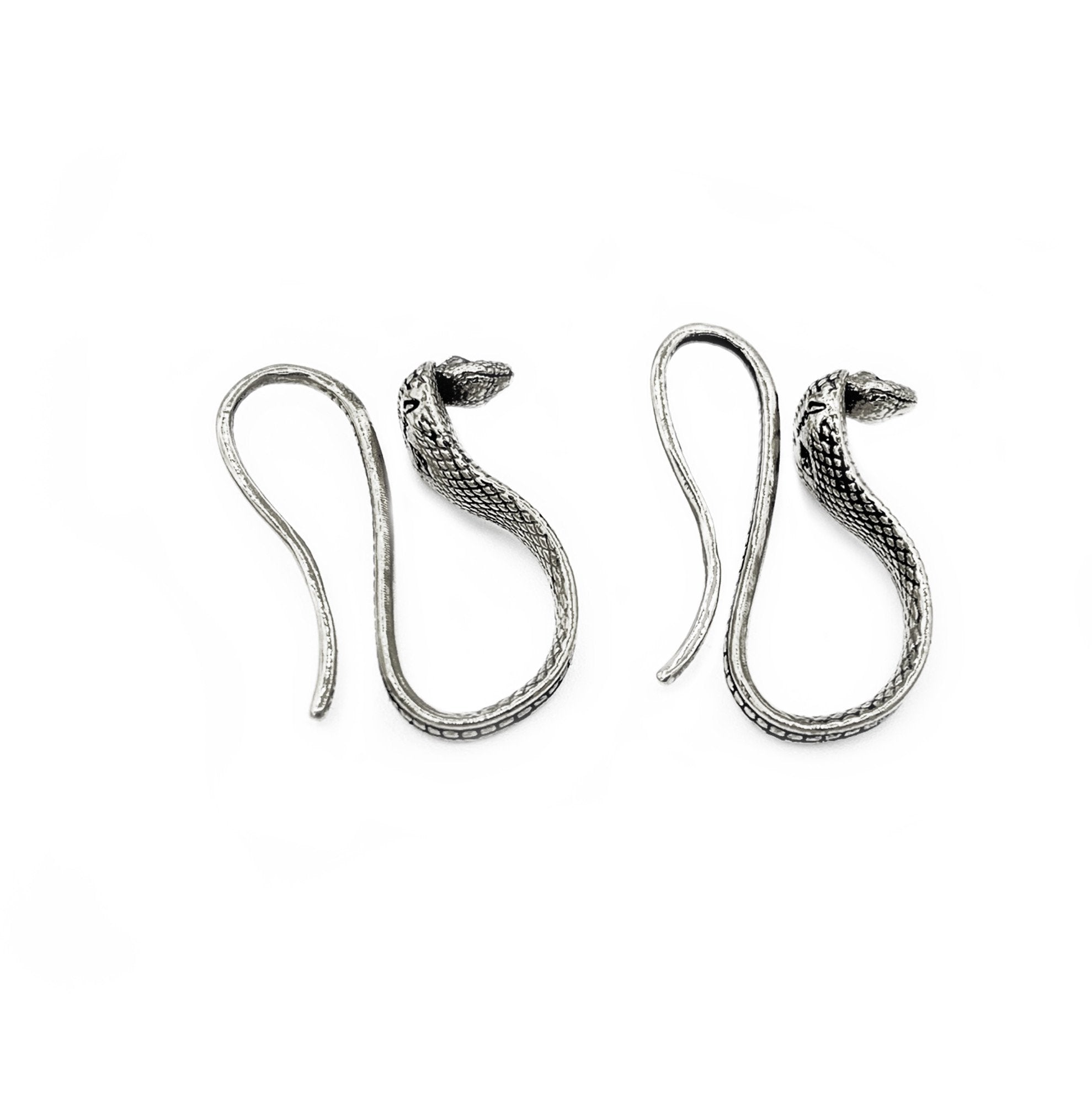 snake drop down earrings