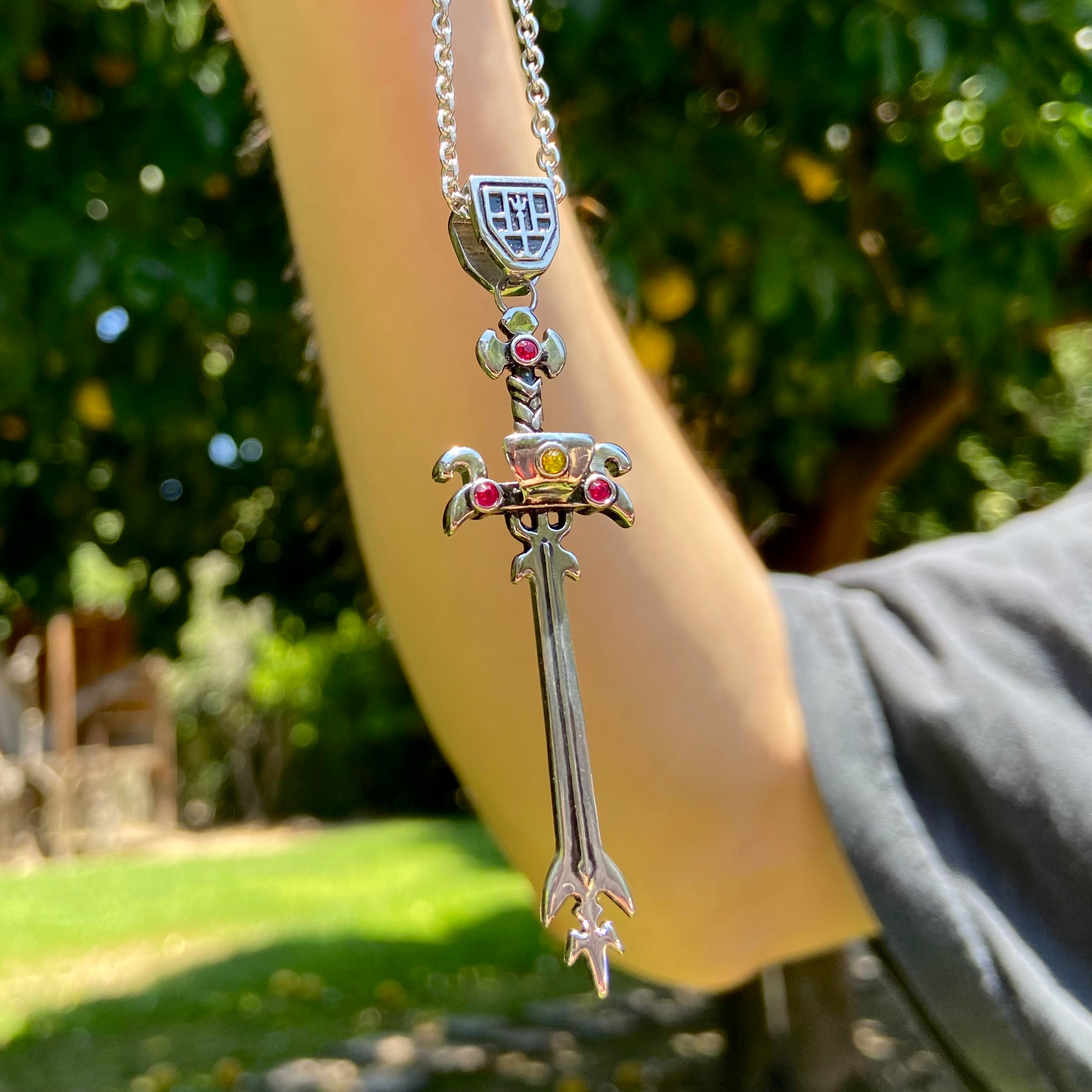 blazing sword pendant, voltron merch, voltron necklace, voltron sword pendant