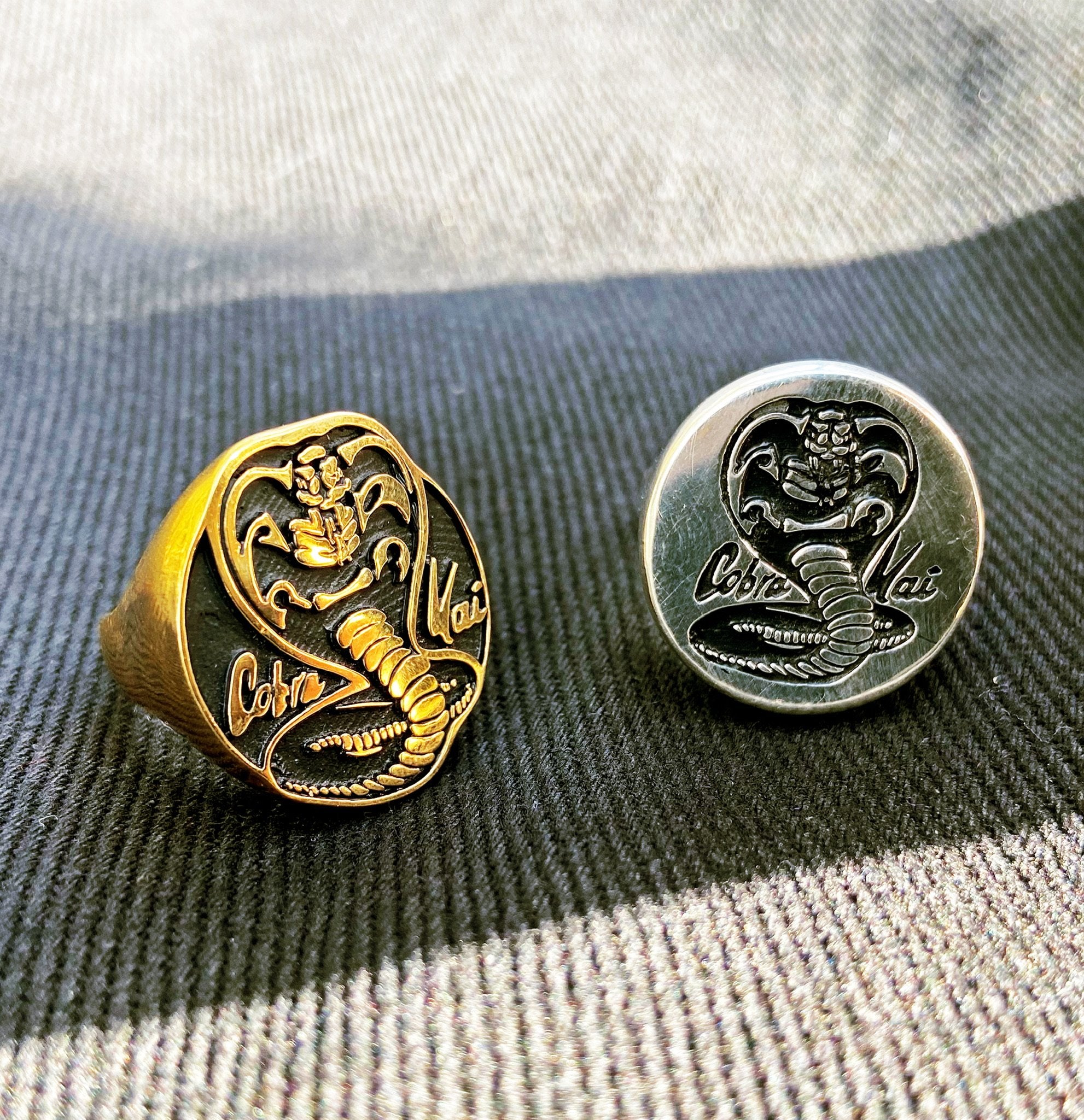 cobra kai ring, gold ring, karate ring, cobra kai merch, cobra kai gift, cobra kai jewelry