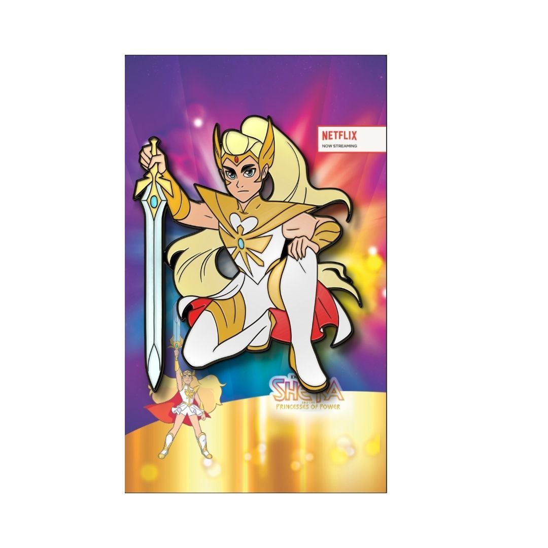 she ra enamel pin, shera netflix, shera evolution, shera season 5