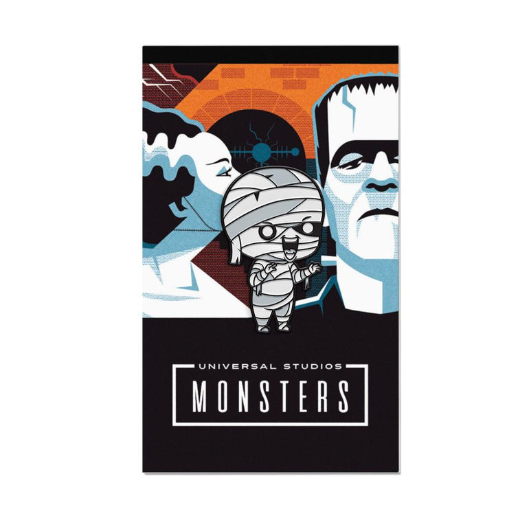 universal monsters enamel pins, glow in the dark enamel pins, Invisible man, Chibi Pin