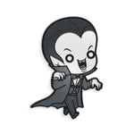  universal monsters, classic universal monsters, enamel pin, glow in the dark enamel pin, dracula