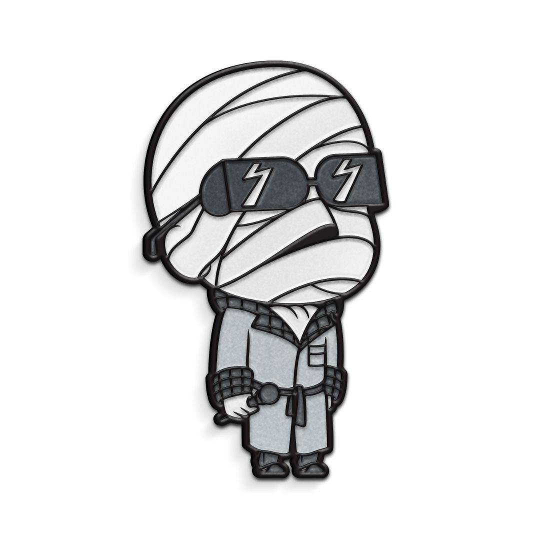 glow in the dark enamel pin, enamel pins, universal monsters, classic universal monsters, enamel pin