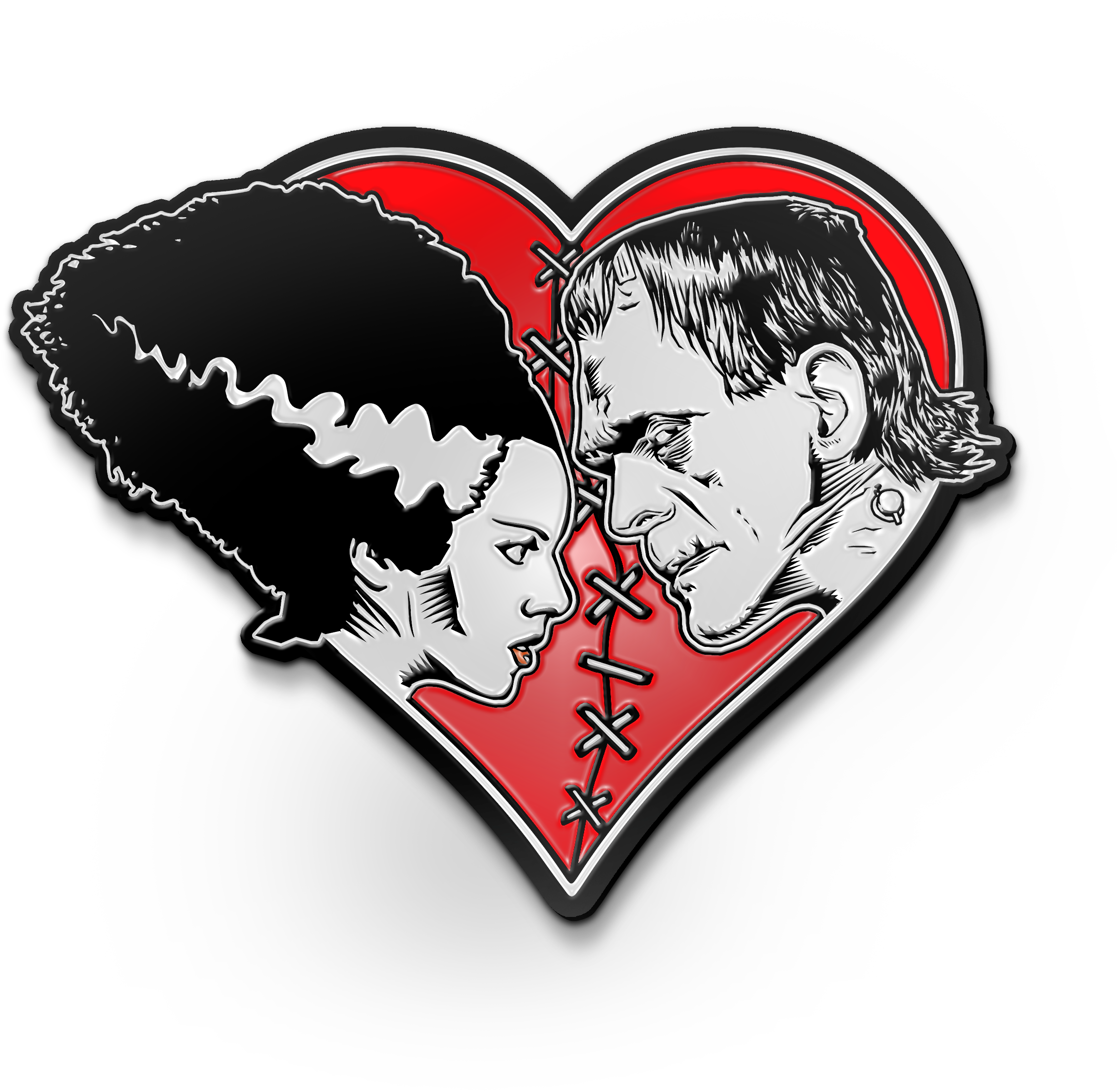 bride of Frankenstein enamel pin, universal monsters enamel pin